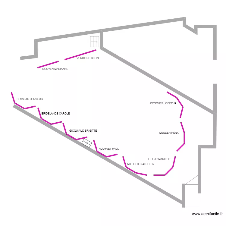 2024 Implantation PDC Stands en 3m (10 - Baie libre). Plan de 