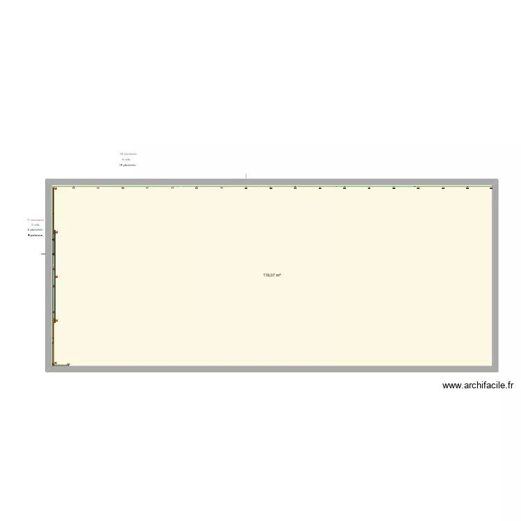 Cl&ocirc;ture jardin. Plan de 