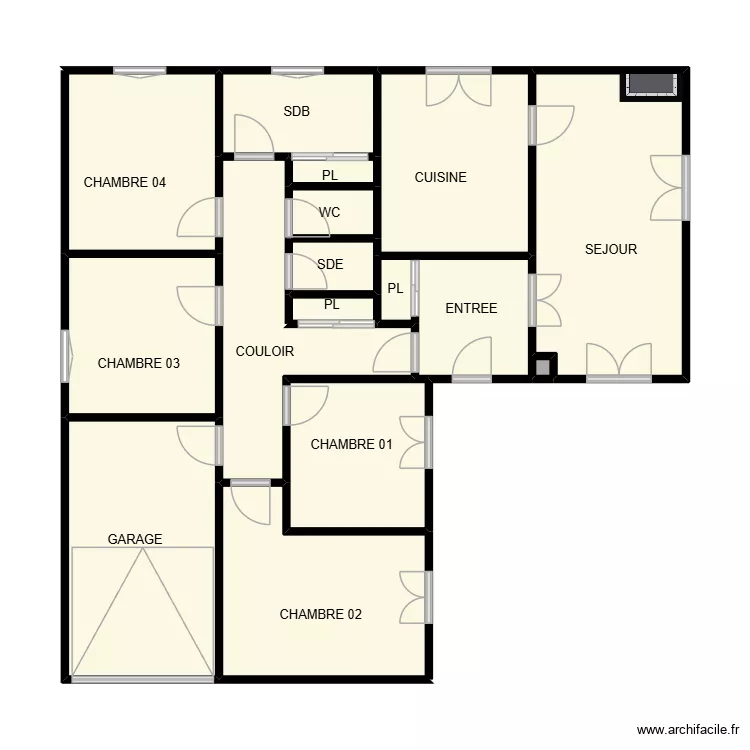 CAISSARGUES CLAUZON AM. Plan de 16  et 66 m²
