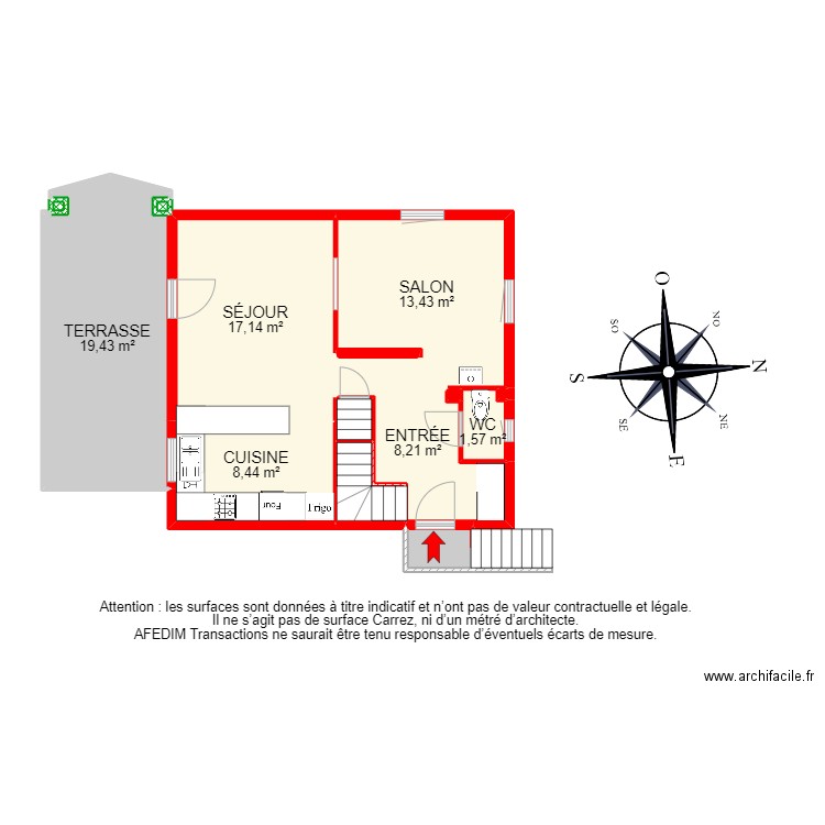 BI19319 -. Plan de 26 pièces et 190 m2