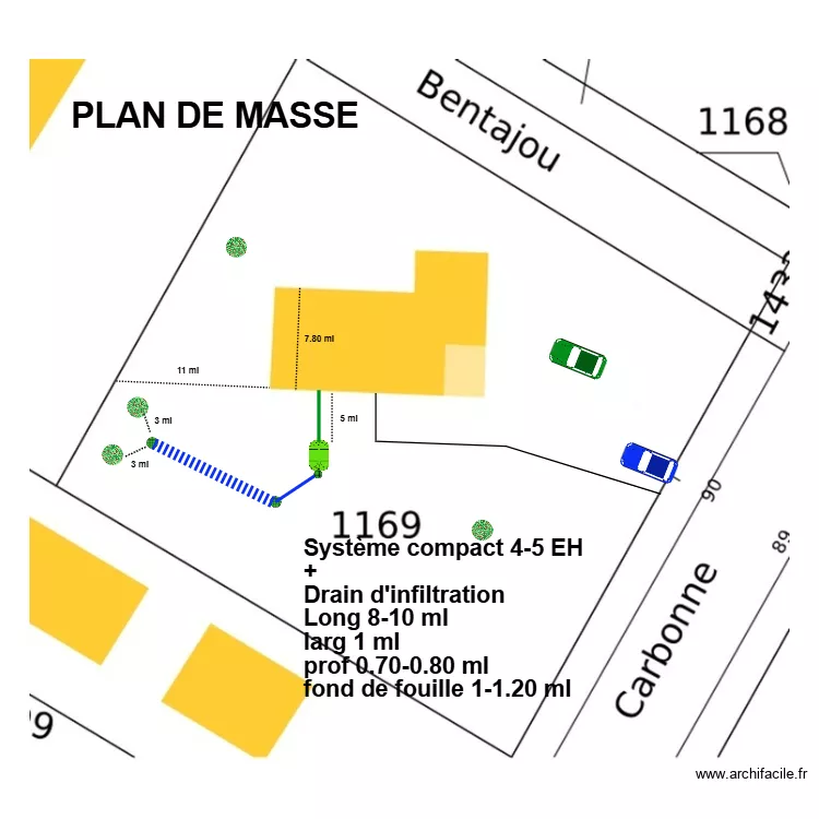 LEROY Syst compact + drain. Plan de 