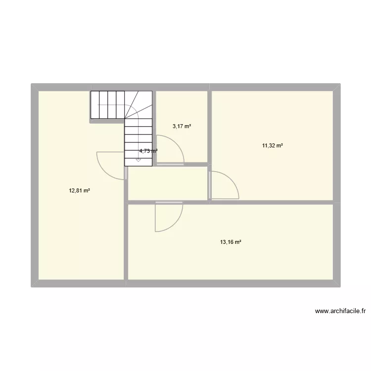 Jard. Plan de 5  et 45 m²