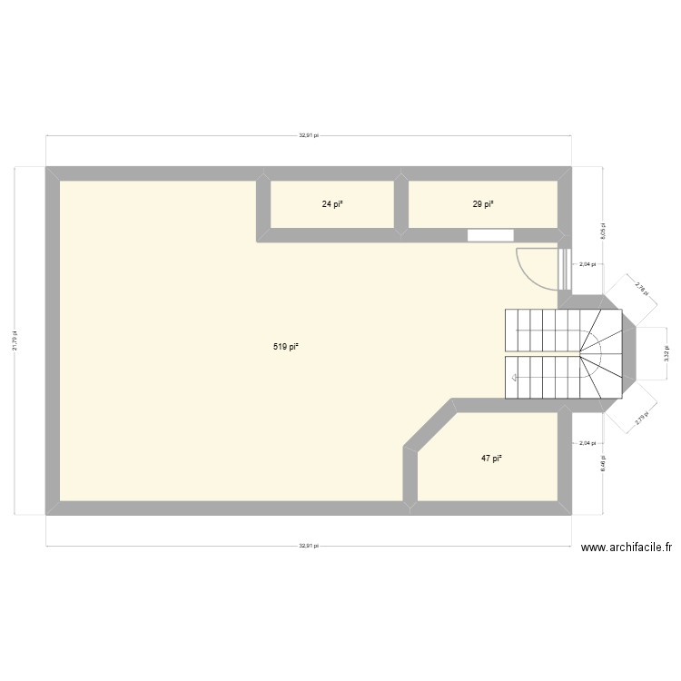 small 2. Plan de 4 pièces et 57 m2