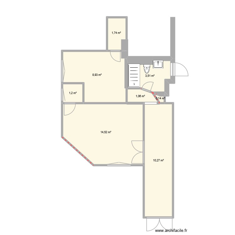 plan actuel 13 fev 2026. Plan de 0 pièce et 0 m2
