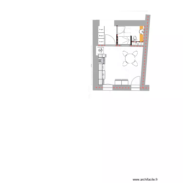 Villeneuve RDC. Plan de 