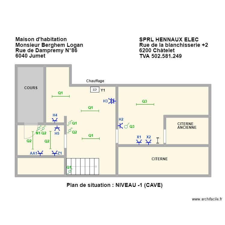 Logan -1. Plan de 7 pièces et 72 m2