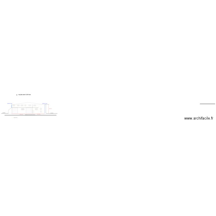 FACADE AVANT. Plan de 0 pièce et 0 m2