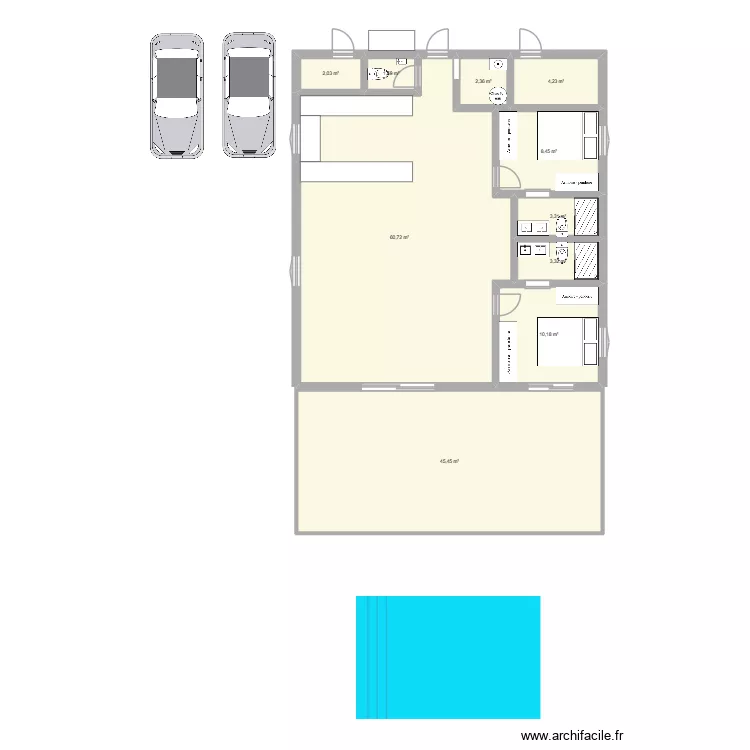 Plan GB 2. Plan de 10 et 142 m² Plan GB 2. Plan de 10 et 142 m²
