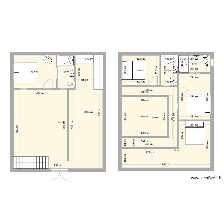 riad. Plan de 0 pièce et 0 m2