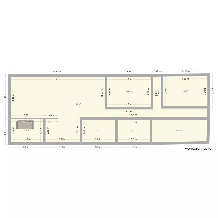 PLAN. Plan de 7 et 141 m² PLAN. Plan de 7 et 141 m²