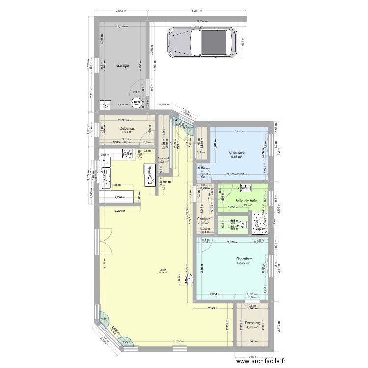MAISON100_cotat°. Plan de 11 pièces et 114 m2