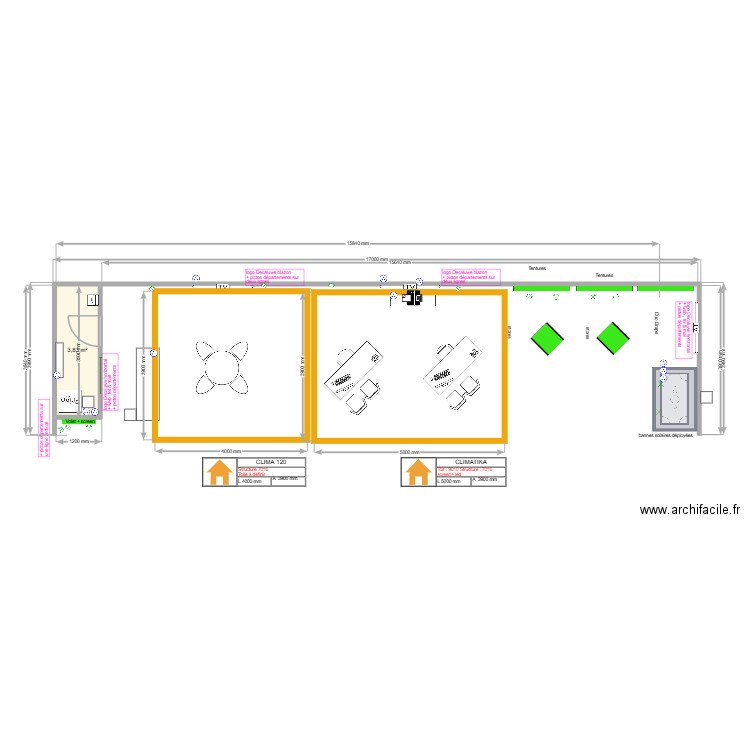 bel habitat 2026 version finale. Plan de 1 pièce et 4 m2