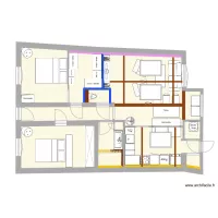 Plan D&eacute;finitif meubl&eacute; avec Velux V2