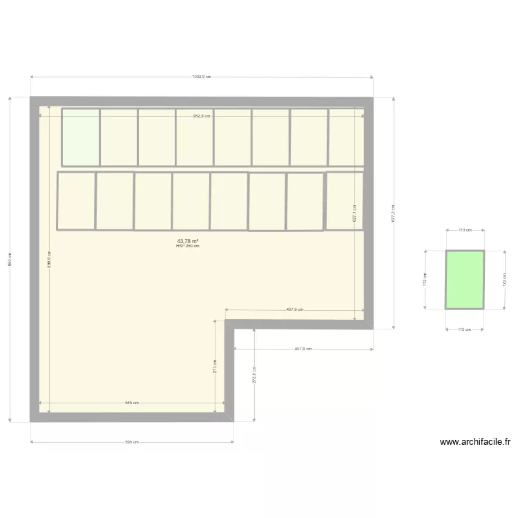 Toit Panneaux solaires. Plan de 