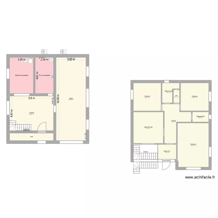 Bouras Morand. Plan de 15 et 188 m² Bouras Morand. Plan de 15 et 188 m²