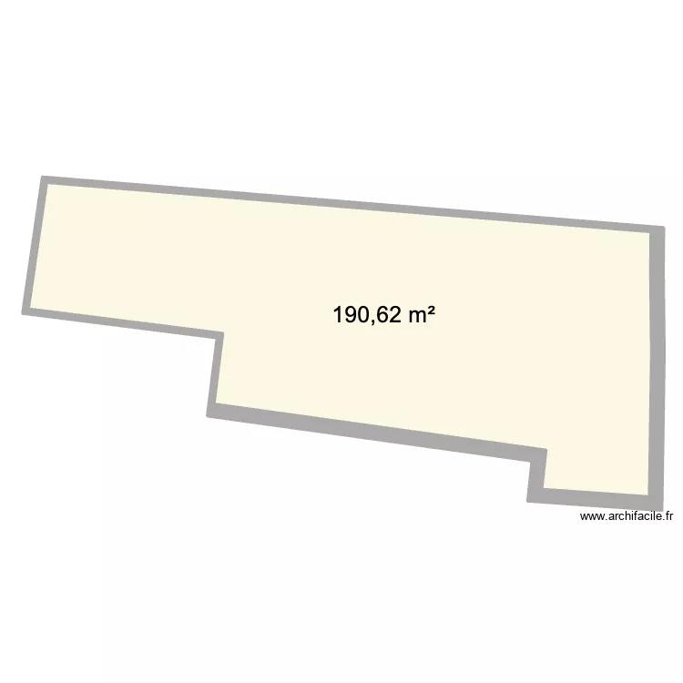 maison. Plan de 1  et 191 m²