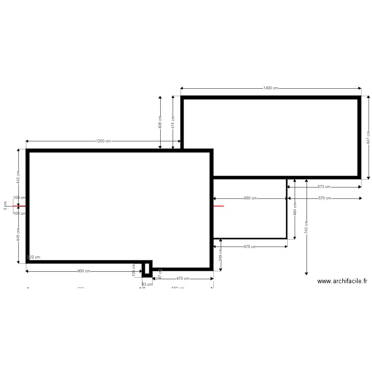 PM-CURIE2. Plan de 4 pièces et 223 m2