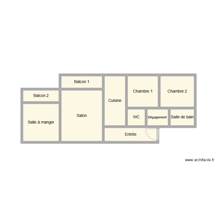 2503 LE MOAL. Plan de 11 pièces et 19 m2