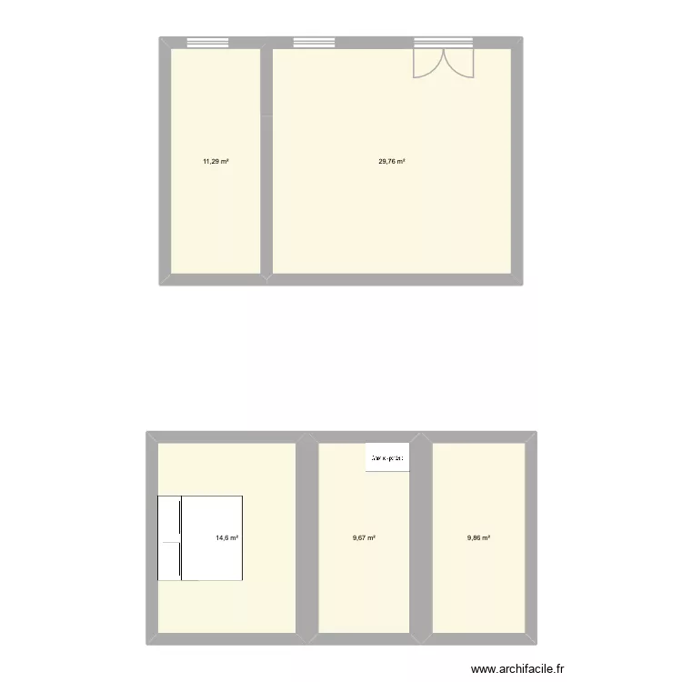 corsier. Plan de 5 et 75 m² corsier. Plan de 5 et 75 m²