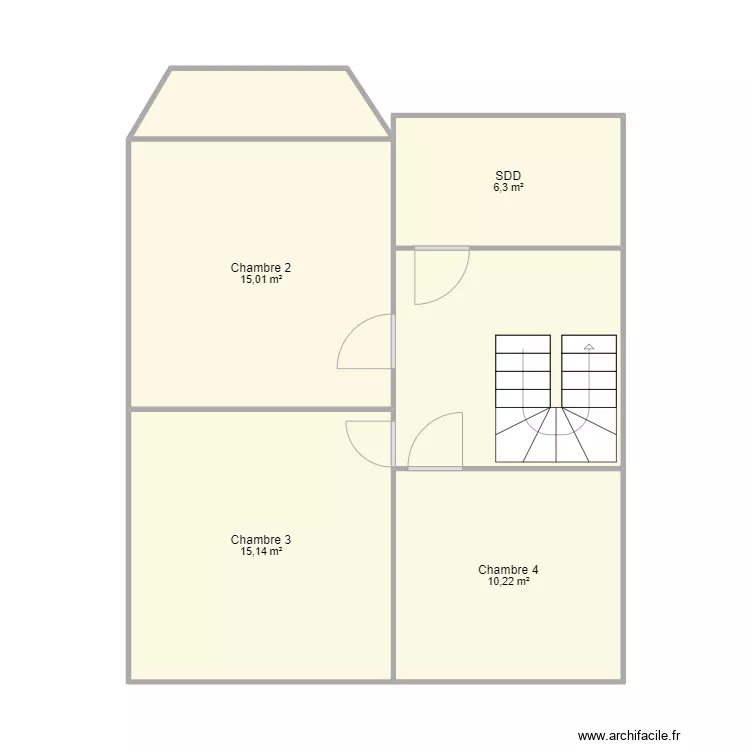 Plan Teinturerie - Etage 1. Plan de 