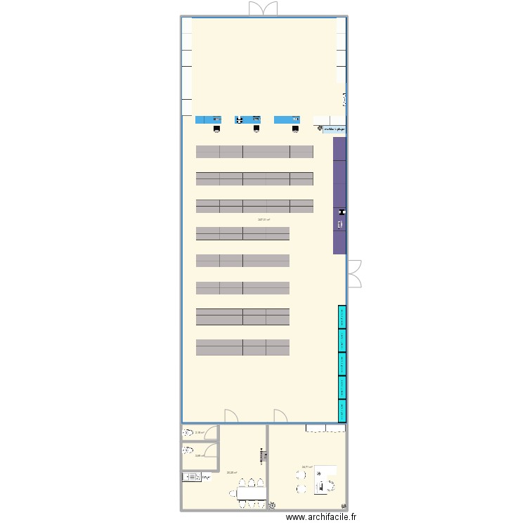 Issoire. Plan de 5 pièces et 298 m2