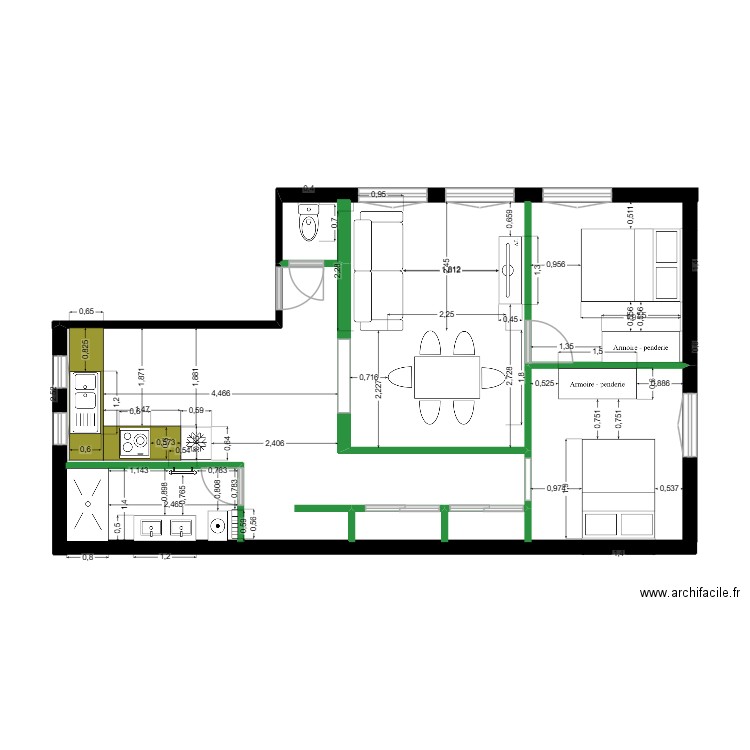 RDC 1. Plan de 0 pièce et 0 m2