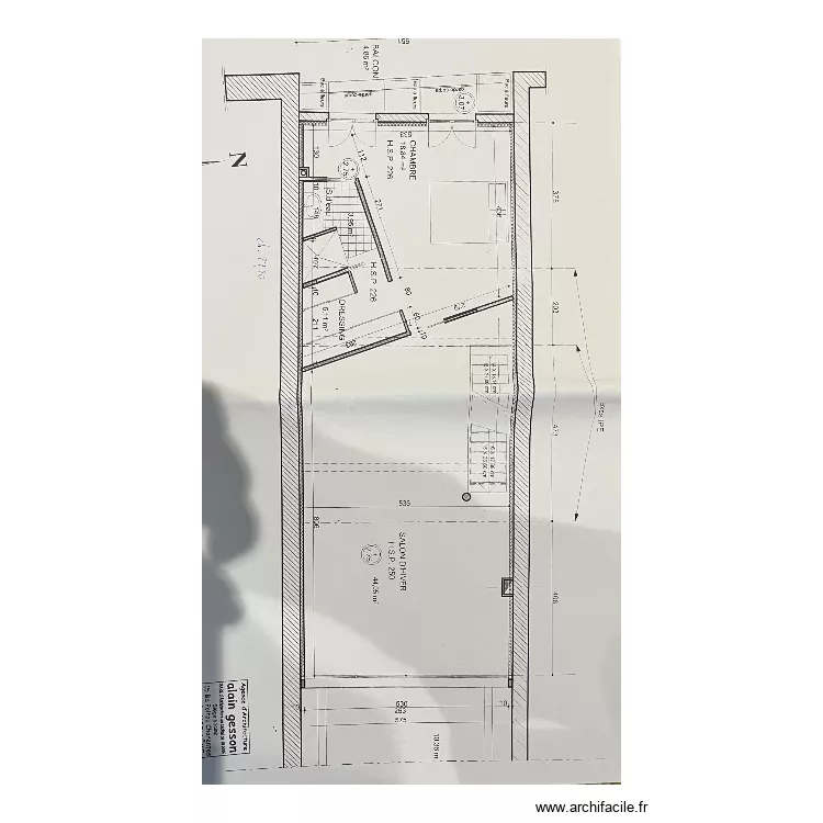 &eacute;tage 1 perso. Plan de 