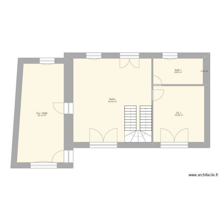 Clos Franc RdC. Plan de 0 pièce et 0 m2