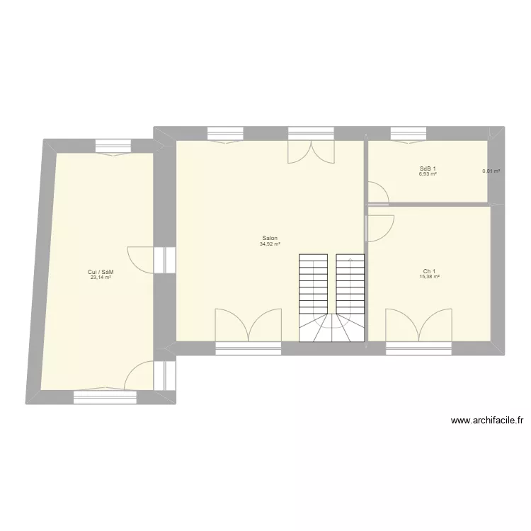 Clos Franc RdC. Plan de 