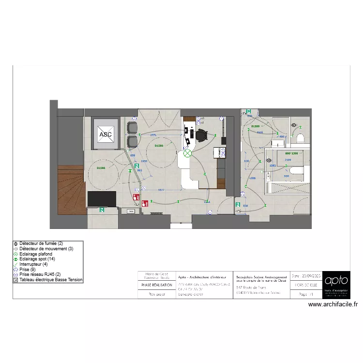 GLEIZE - LA REVOLE. Plan de 