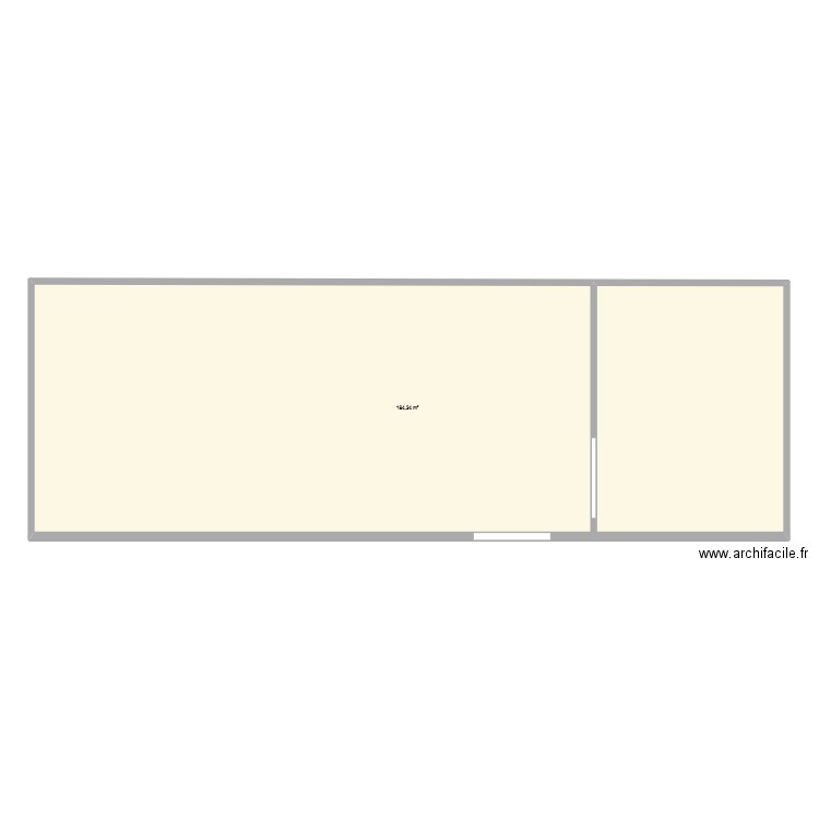 Local 368 rte de la rivière - 33220 EYNESSE. Plan de 1 pièce et 184 m2