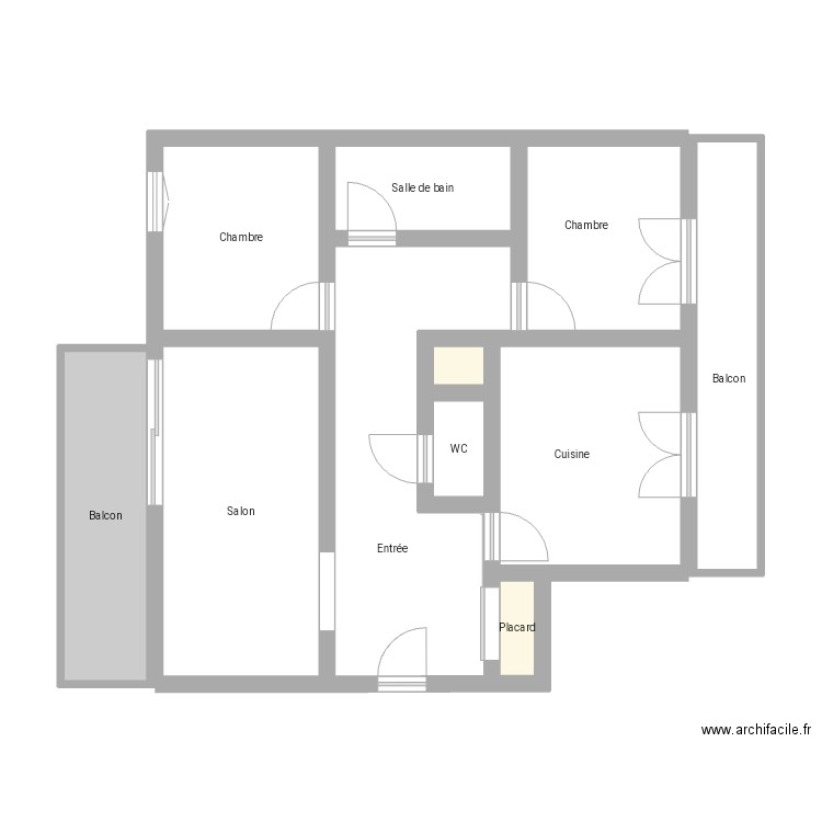 Valeiry. Plan de 10 pièces et 77 m2