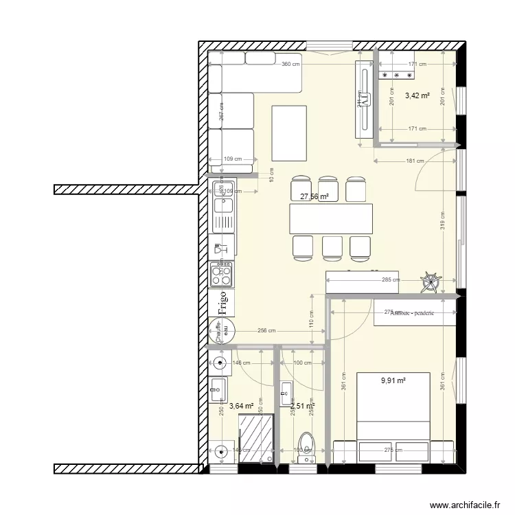 PLAN DE MASSE EXTENSION DE GARAGE . Plan de 