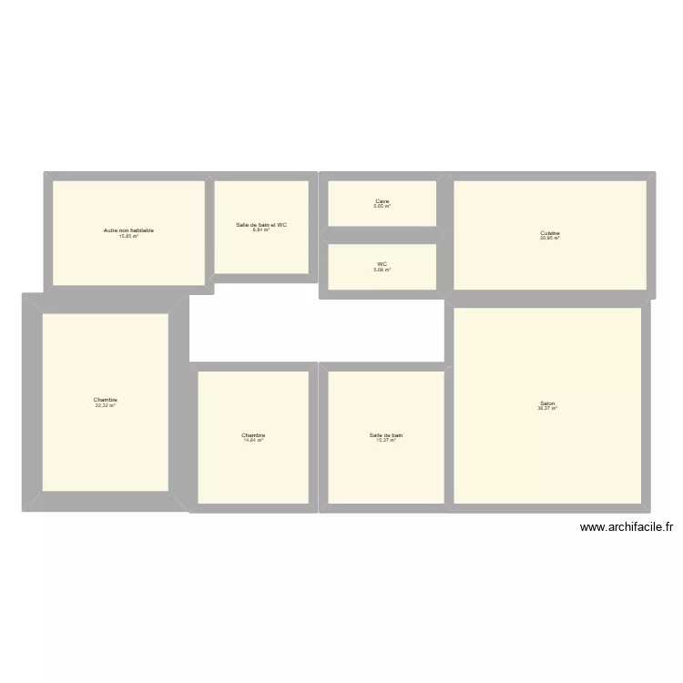 480 route d\'eance. Plan de 9  et 144 m²