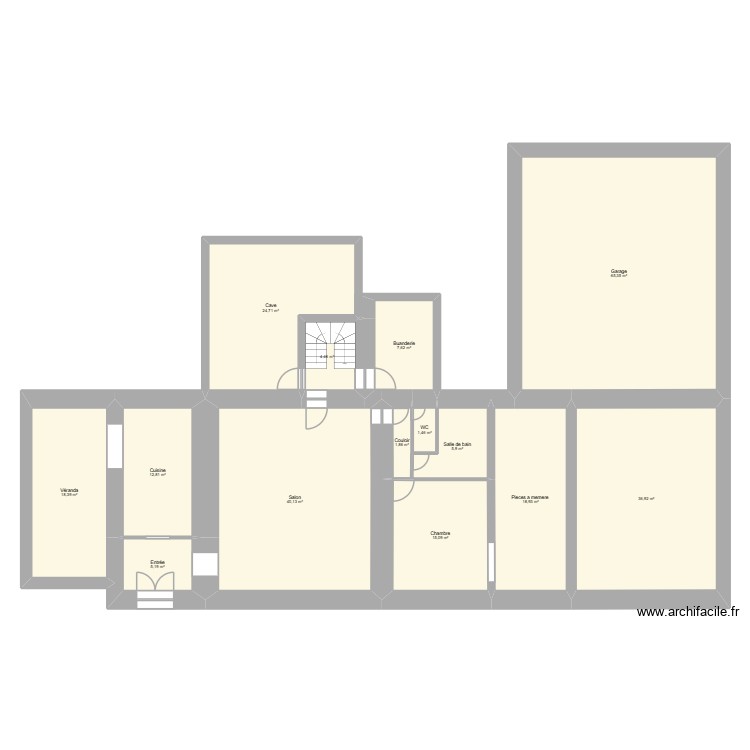 maison. Plan de 0 pièce et 0 m2