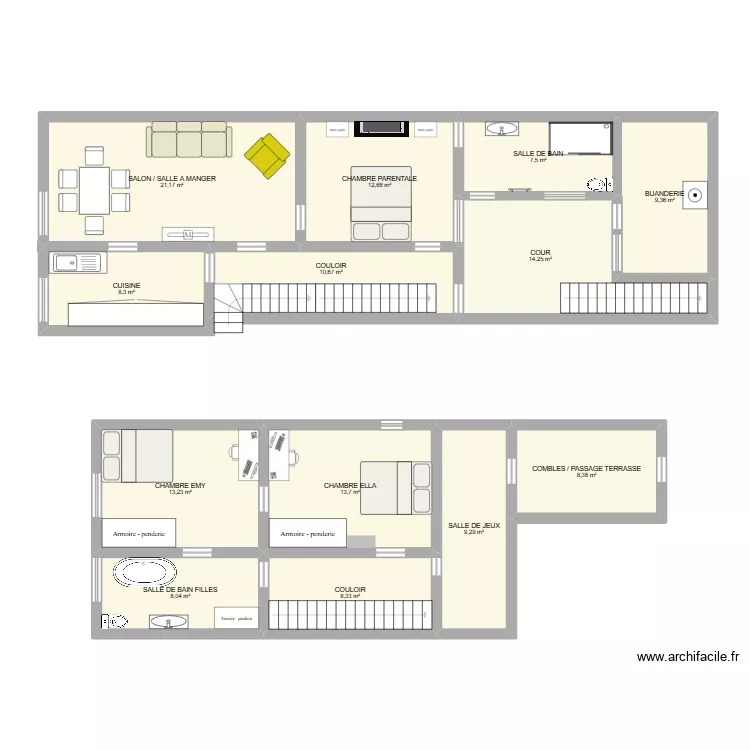 maison contrexeville. Plan de 13 et 145 m² maison contrexeville. Plan de 13 et 145 m²
