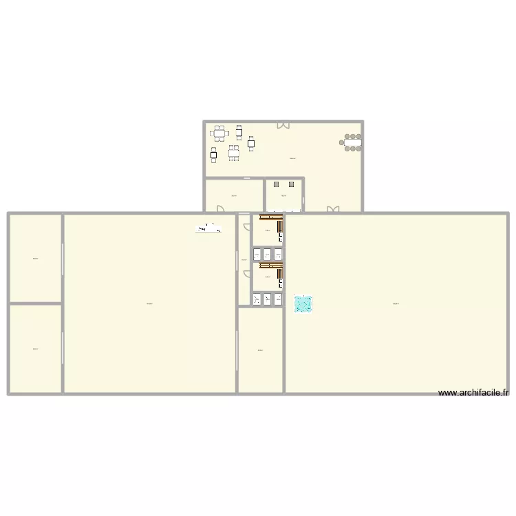 N&Uuml;VO. Plan de 17  et 1523 m²