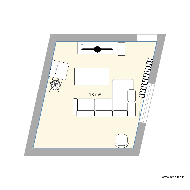 salon. Plan de 0 pièce et 0 m2