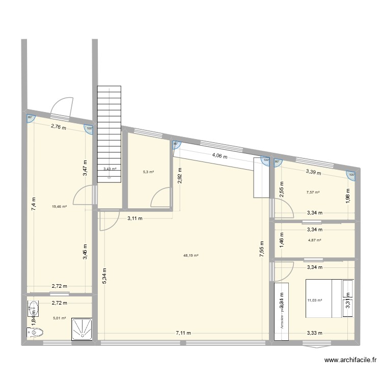 R+1 terre sainte. Plan de 0 pièce et 0 m2