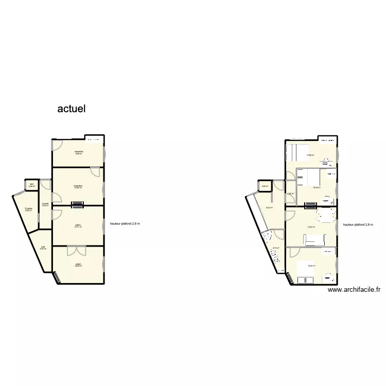 tante 14 reno. Plan de 16 et 128 m² tante 14 reno. Plan de 16 et 128 m²