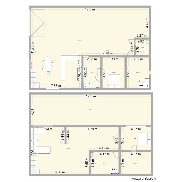 maison. Plan de 0 pièce et 0 m2