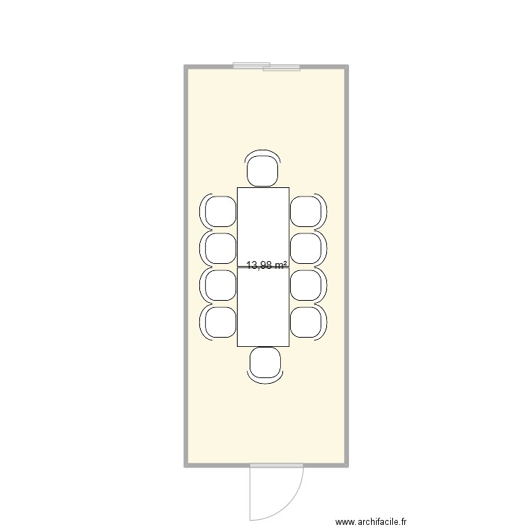 CNR ECLUZE DE BOLLENE. Plan de 1 pièce et 14 m2