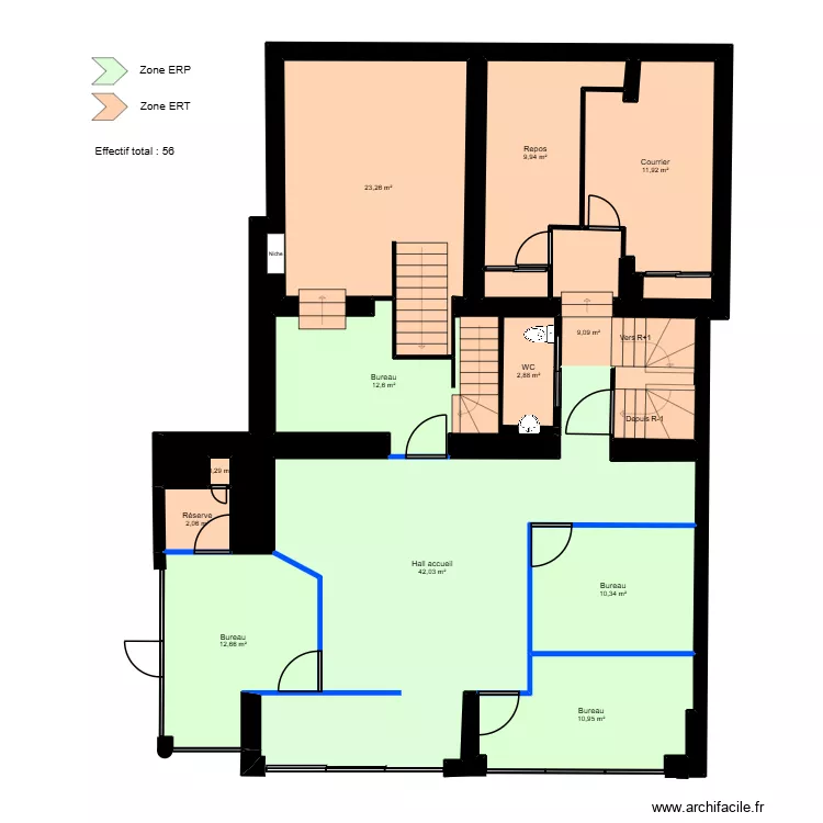 Toulon Libert&eacute; RDC EDL. Plan de 