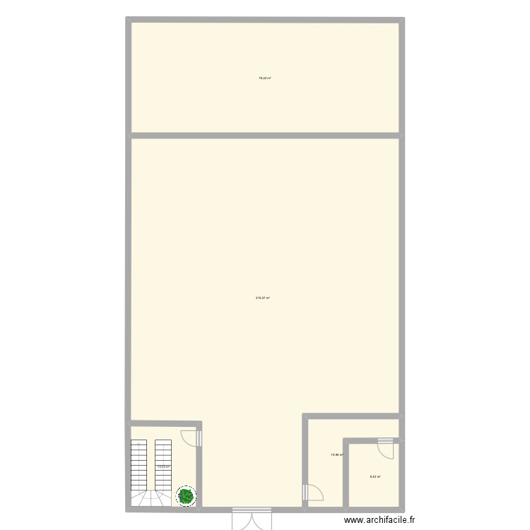 bled. Plan de 5 pièces et 325 m2