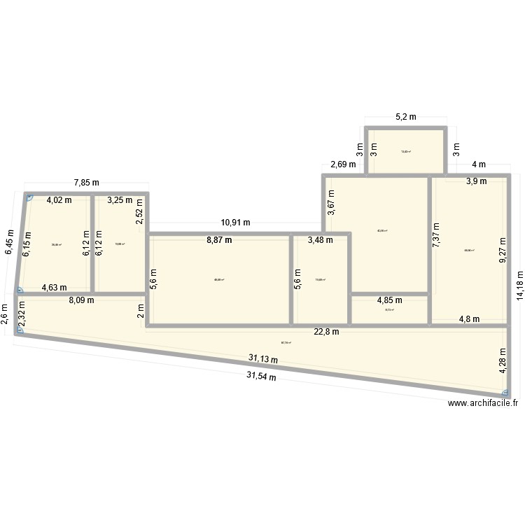 st martin du var. Plan de 9 pièces et 310 m2