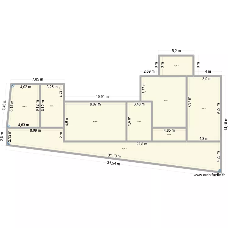 st martin du var. Plan de 9 pièces et 310 m²