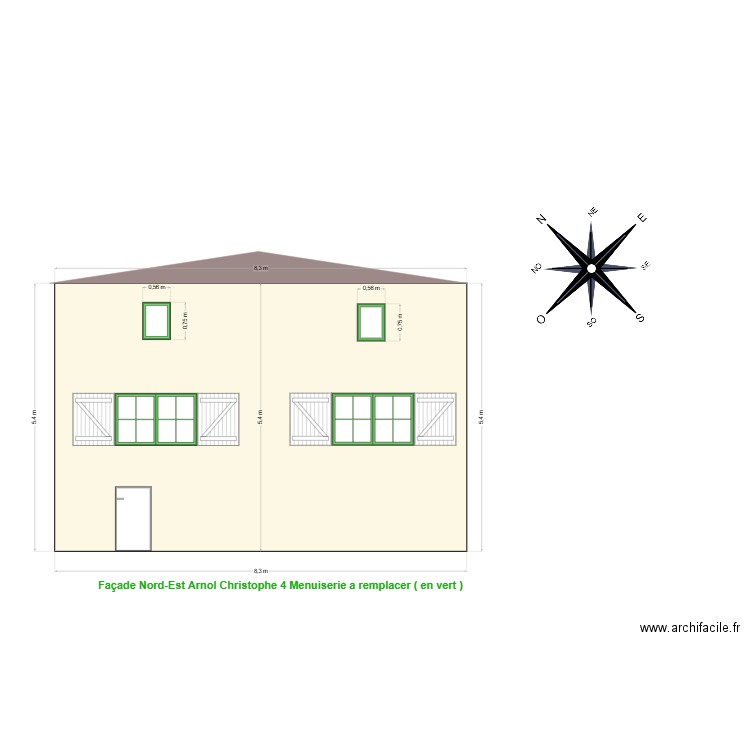 Arnol Christophe façade 2. Plan de 0 pièce et 0 m2