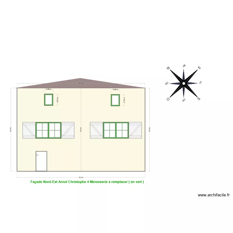 Arnol Christophe fa&ccedil;ade 2. Plan de 