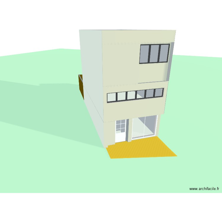 Maison 2025 3D. Plan de 5 pièces et 196 m2