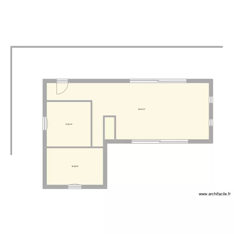 PROJET MAISON. Plan de 5  et 100 m²